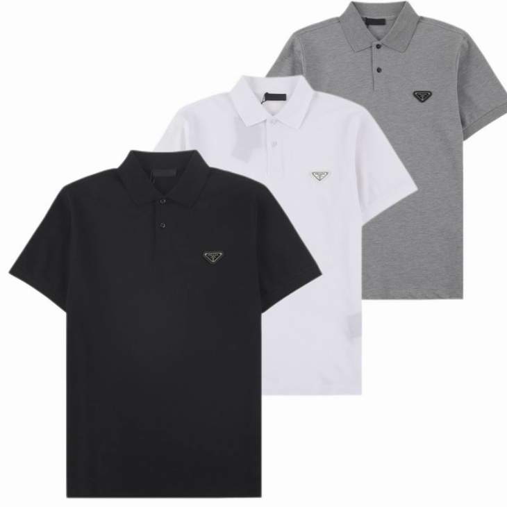 Picture of Prada Polo Shirts Short _SKUPradaM-3XLfxtx0625703